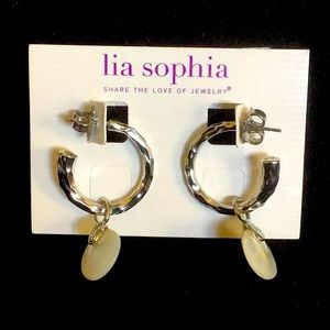 Lia Sophia Jute Earrings w/Paillette Add On